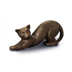 Geert Kunen urn kat - urn kat - katten urn - kat urn - urnenwinkel - bronze urn - Dierencrematorium Heerhugowaard