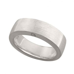 Asring R 033.6M - Zilveren ring met as - as ring om zelf te vullen - as ring zilver - ringen met as - asring - ring met as - Dierencrematorium Heerhugowaard