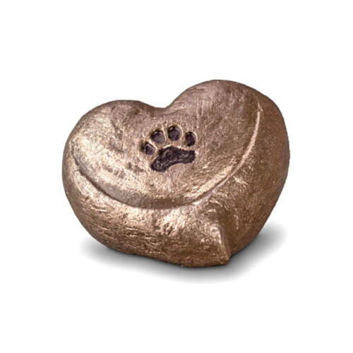 urn hartje keramiek hondenpootje - pootje hond hart urn - urnen keramisch - hartjes urn hondje - harten urn hond - urn hart hond - keramiek urn dieren - dierencrematorium heerhugowaard