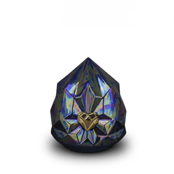 KU 038 - keramische urn diamant klein - Dierencrematorium Heerhugowaard