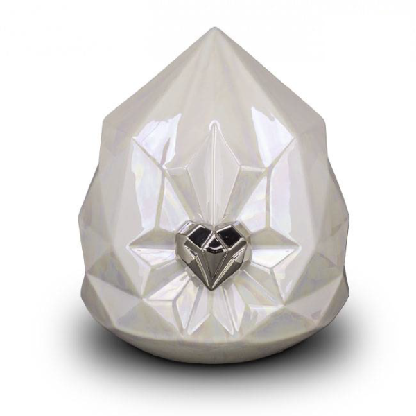 KU 039 - keramische urn diamant groot - Dierencrematorium Heerhugowaard