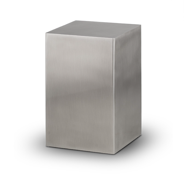 RVS 552 - roestvrijstaal beaumont urn zilver - Dierencrematorium Heerhugowaard